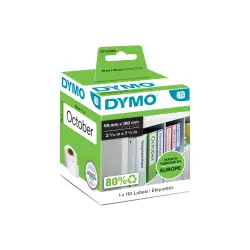 Etykiety DYMO na duży segregator 190 x 59 mm biały S0722480 / 99019