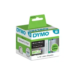Etykiety DYMO na segregatory 190 x 38 mm biały S0722470 / 99018