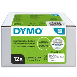 Etykiety DYMO różnego przeznaczenia - 57 x 32 mm biały 2093095 - 12 rolek