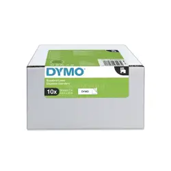 Taśma DYMO D1 - 12 mm x 7 m biała / czarny nadruk 2093097 (10 szt)