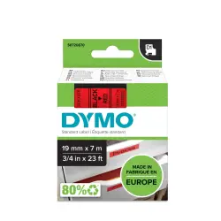 Taśma DYMO D1 - 19 mm x 7 m czerwona / czarny nadruk S0720870 / 45807