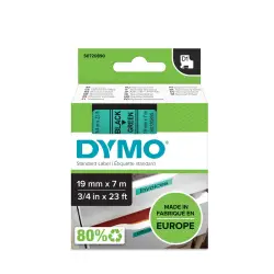 Taśma DYMO D1 - 19 mm x 7 m zielona / czarny nadruk S0720890 / 45809