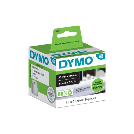 Etykiety DYMO wysyłkowe duże 36 x 89mm dla okazjonalnych użytkowników 1983172